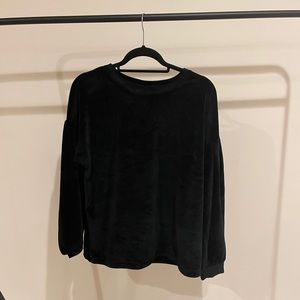 Velvet sweatshirt